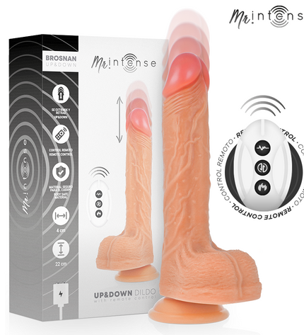 MR INTENSE - BROSNAN RÉALISTE MULTIFONCTIONNEL AVEC VIBRATION, TÉLÉCOMMANDE HAUT/BAS, 22 CM - OU - 4 CM by MR. INTENSE HIGH TECH