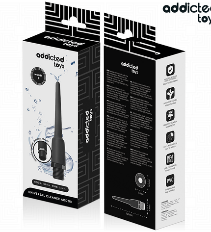 ADDICTED TOYS - NETTOYANT ANAL AVEC ADAPTATEUR UNIVERSEL MODÈLE 1 by ADDICTED TOYS