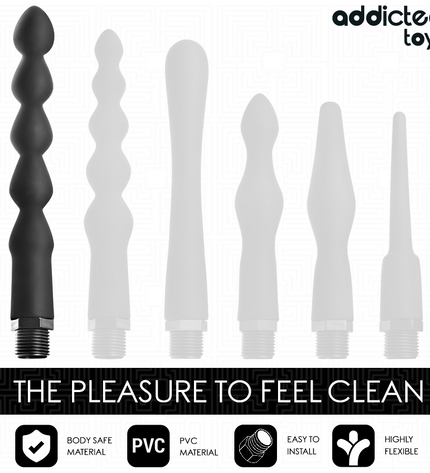 ADDICTED TOYS - NETTOYEUR ANAL AVEC ADAPTATEUR UNIVERSEL MODÈLE 6 by ADDICTED TOYS