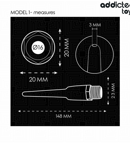 ADDICTED TOYS - NETTOYANT ANAL AVEC ADAPTATEUR UNIVERSEL MODÈLE 1 by ADDICTED TOYS