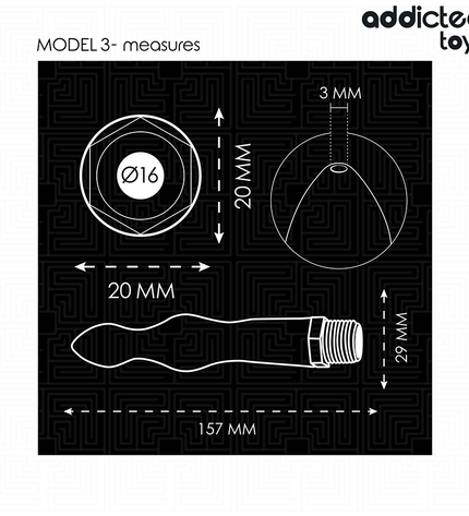 ADDICTED TOYS - NETTOYEUR ANAL AVEC ADAPTATEUR UNIVERSEL MODÈLE 3 by ADDICTED TOYS