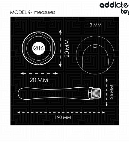 ADDICTED TOYS - NETTOYEUR ANAL AVEC ADAPTATEUR UNIVERSEL MODÈLE 4 by ADDICTED TOYS