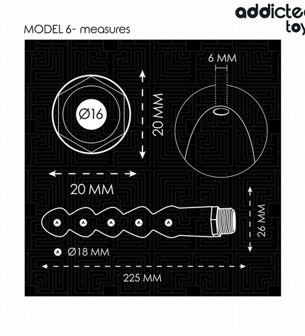 ADDICTED TOYS - NETTOYEUR ANAL AVEC ADAPTATEUR UNIVERSEL MODÈLE 6 by ADDICTED TOYS