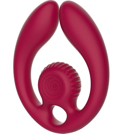 SNAIL VIBE - GIZI DUO STIMULATEUR POUR COUPLES TÉLÉCOMMANDE BOURGOGNE by SNAIL VIBE