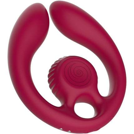 SNAIL VIBE - GIZI DUO STIMULATEUR POUR COUPLES TÉLÉCOMMANDE BOURGOGNE by SNAIL VIBE