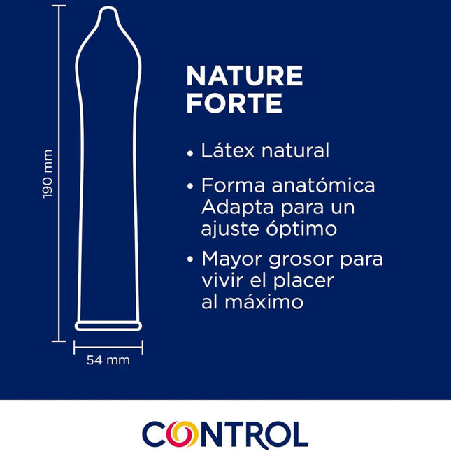 CONTROL - PRÉSERVATIFS NATURE FORTE 144 UNITÉS - Concombre Boutique