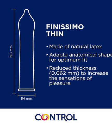 CONTROL - PRÉSERVATIFS FINISSIMO SENSO 144 UNITÉS