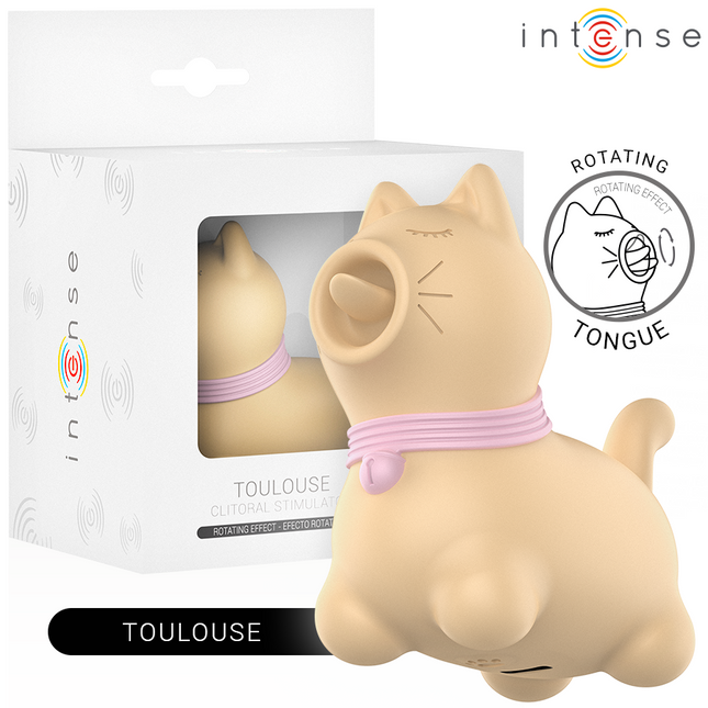 INTENSE - STIMULATEUR TOULOUSE AVEC LANGUE ROTATIVE À 360º JAUNE by INTENSE FUN TOYS