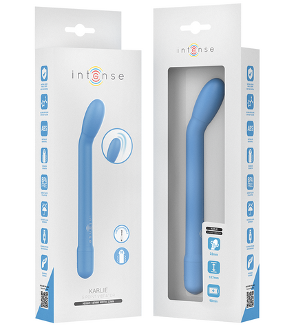 INTENSE - STIMULATEUR DE POINT G RECHARGEABLE KARLIE BLEU by INTENSE HIGH TECH