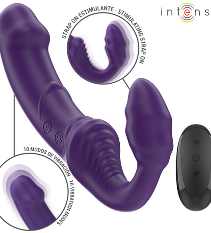 INTENSE - JILL DOUBLE VIBRATEUR 20 CM VIOLET TÉLÉCOMMANDE by INTENSE REMOTE CONTROL