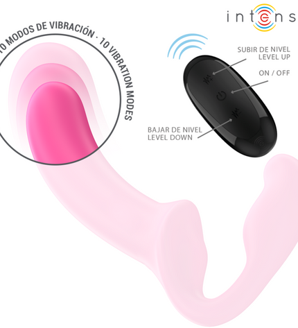 INTENSE - AMY DOUBLE VIBRATEUR 20 CM ROSE TÉLÉCOMMANDE by INTENSE REMOTE CONTROL