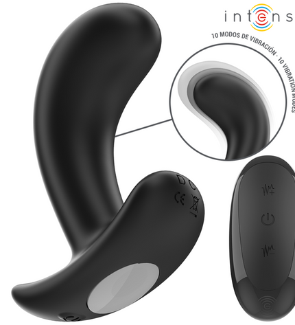 INTENSE - CHANDLER ANAL PLUG 10 VIBRATIONS NOIR TÉLÉCOMMANDE by INTENSE ANAL TOYS