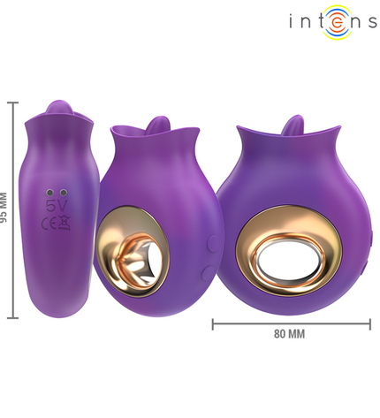 INTENSE - TULI STIMULATEUR CLITORIS 9 VIBRATIONS & 9 OSCILLATIONS VIOLET by INTENSE FUN TOYS
