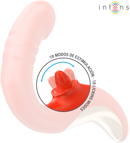 INTENSE - VIBRATEUR ET STIMULATEUR PAULINA EN FORME DE U ROUGE by INTENSE HIGH TECH