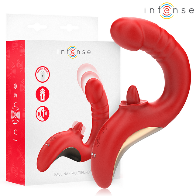 INTENSE - VIBRATEUR ET STIMULATEUR PAULINA EN FORME DE U ROUGE by INTENSE HIGH TECH