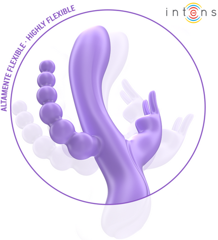 INTENSE - MIKO TRIPLE VIBRATEUR LAPIN & STIMULATEUR & ANAL 7 VIBRATIONS VIOLET by INTENSE HIGH TECH