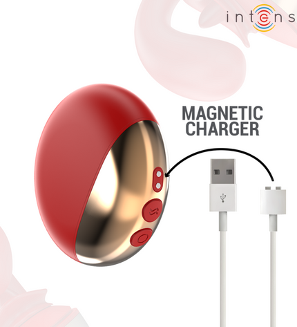 INTENSE - VIBRATEUR & STIMULATEUR MARIAH EN FORME DE U 10 VIBRATIONS ROUGE by INTENSE HIGH TECH