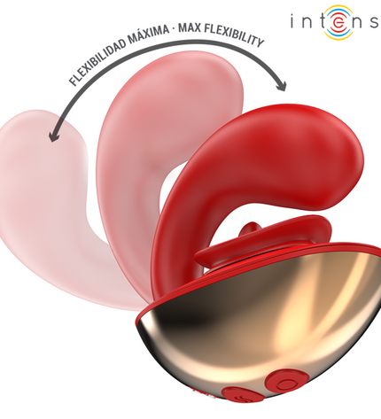 INTENSE - VIBRATEUR & STIMULATEUR MARIAH EN FORME DE U 10 VIBRATIONS ROUGE by INTENSE HIGH TECH