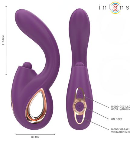 INTENSE - LALI VIBRATEUR MULTIFONCTION POINT G TAPPING & THRUST & VIBRATION VIOLET by INTENSE HIGH TECH