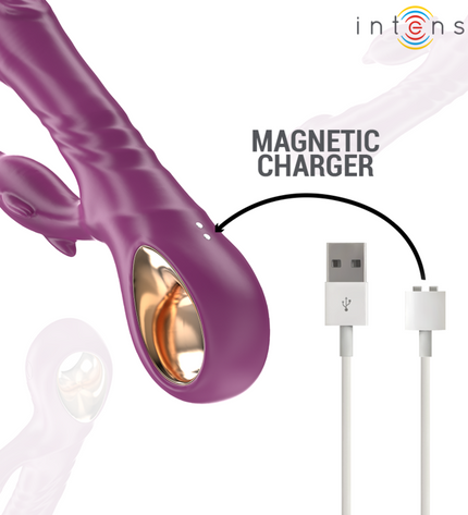 INTENSE - HALLE VIBRATEUR MULTIFONCTION AVEC LANGUE STIMULANTE DAUPHIN VIOLET by INTENSE HIGH TECH