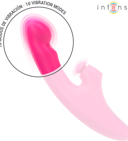 INTENSE - EMI VIBRATEUR 13,5 CM MULTIFONCTION 3 EN 1 10 VIBRATIONS ROSE by INTENSE HIGH TECH