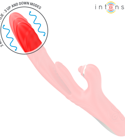 INTENSE - ROSALIA VIBRATEUR MULTIFONCTION 3 EN 1 ROUGE by INTENSE HIGH TECH