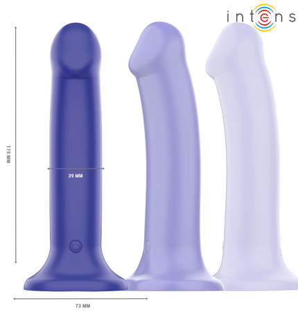 INTENSE - VICTORIA VIBRATEUR AVEC VENTOUSE 10 VIBRATIONS BLEU FONCÉ TÉLÉCOMMANDE by INTENSE REMOTE CONTROL