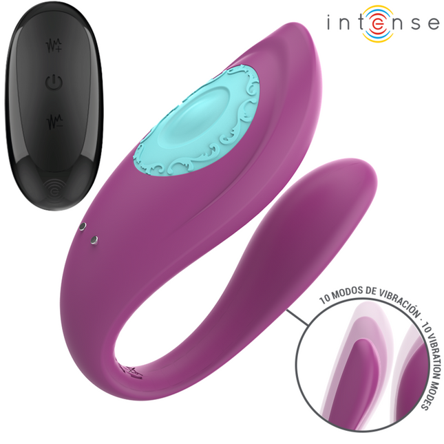 INTENSE - ANNIE VIBRATEUR ET STIMULATEUR EN U VIOLET TÉLÉCOMMANDE by INTENSE REMOTE CONTROL