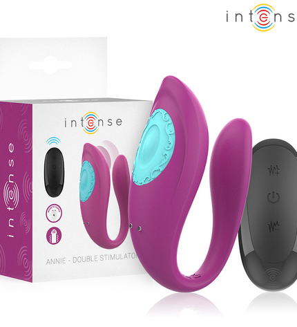 INTENSE - ANNIE VIBRATEUR ET STIMULATEUR EN U VIOLET TÉLÉCOMMANDE by INTENSE REMOTE CONTROL