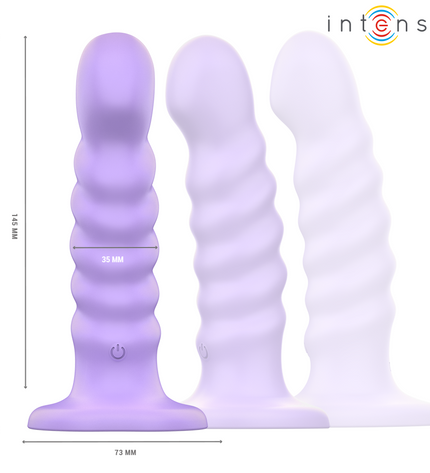 INTENSE - BRENDA VIBRATEUR TAILLE M DESIGN SPIRALE 10 VIBRATIONS VIOLET TÉLÉCOMMANDE by INTENSE REMOTE CONTROL