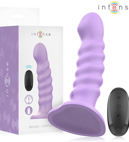 INTENSE - BRENDA VIBRATEUR TAILLE M DESIGN SPIRALE 10 VIBRATIONS VIOLET TÉLÉCOMMANDE by INTENSE REMOTE CONTROL