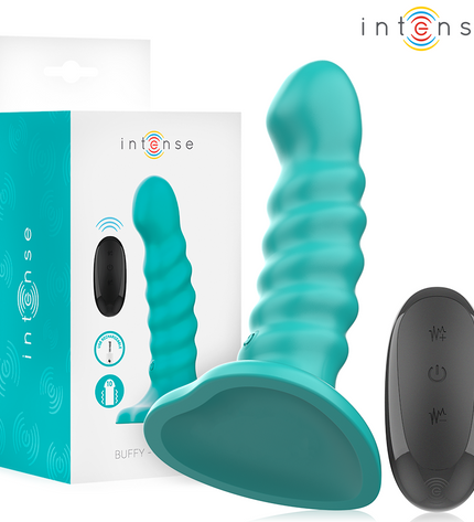 INTENSE - BUFFY VIBRATEUR TAILLE S DESIGN SPIRALE 10 VIBRATIONS TÉLÉCOMMANDE BLEUE by INTENSE REMOTE CONTROL