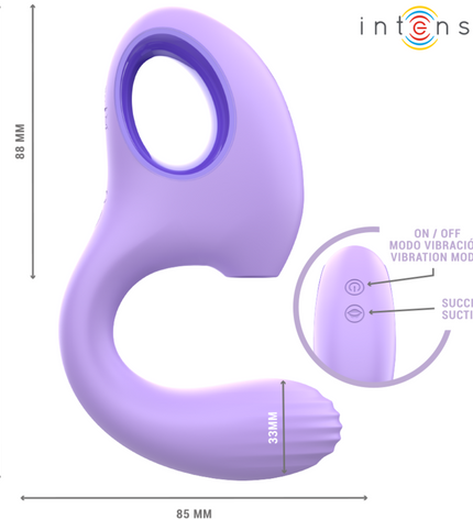 INTENSE - BAXTER VIBRATEUR & STIMULATEUR VIOLET by INTENSE HIGH TECH