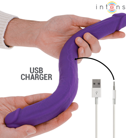 INTENSE - GUNTER DILDO DOUBLE VIBRATEUR 40 CM VIOLET TÉLÉCOMMANDE by INTENSE REMOTE CONTROL