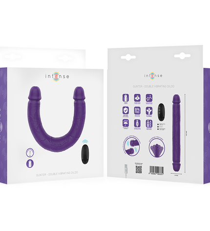 INTENSE - GUNTER DILDO DOUBLE VIBRATEUR 40 CM VIOLET TÉLÉCOMMANDE by INTENSE REMOTE CONTROL