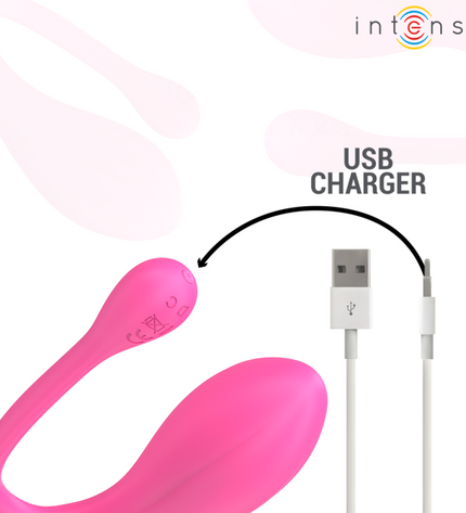 INTENSE - JANICE U VIBRATEUR DOUBLE STIMULATION 10 VIBRATIONS ROSE TÉLÉCOMMANDE by INTENSE REMOTE CONTROL