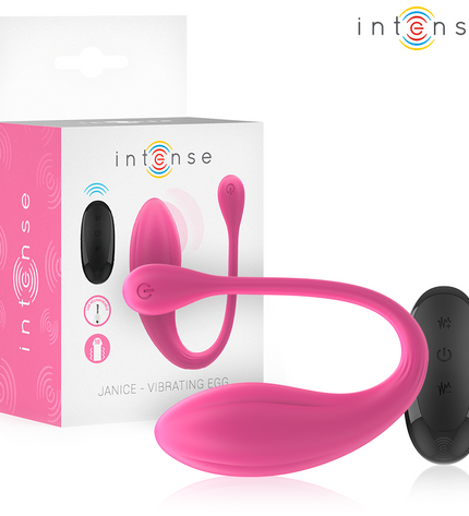 INTENSE - JANICE U VIBRATEUR DOUBLE STIMULATION 10 VIBRATIONS ROSE TÉLÉCOMMANDE by INTENSE REMOTE CONTROL