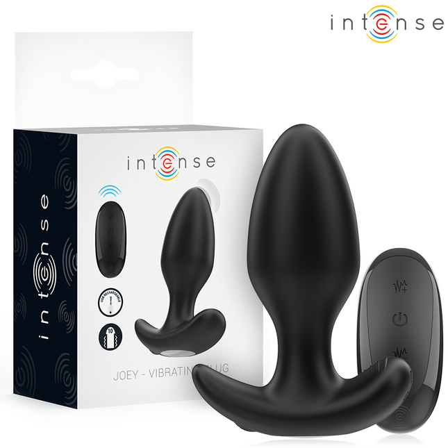 INTENSE - JOEY ANAL PLUG 10 VIBRATIONS NOIR TÉLÉCOMMANDE by INTENSE ANAL TOYS