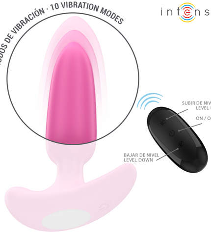 INTENSE - ROSS ANAL PLUG 10 VIBRATIONS ROSE TÉLÉCOMMANDE by INTENSE ANAL TOYS