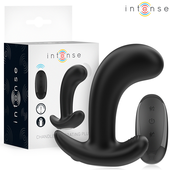 INTENSE - CHANDLER ANAL PLUG 10 VIBRATIONS NOIR TÉLÉCOMMANDE by INTENSE ANAL TOYS