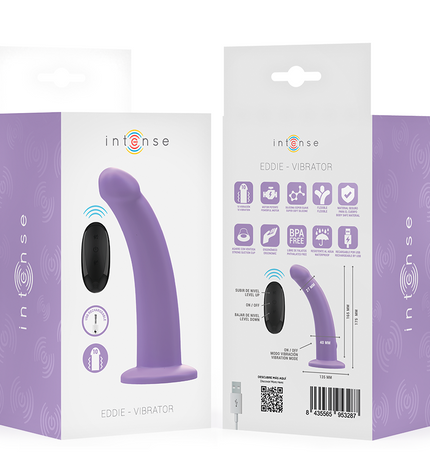 INTENSE - EDDIE VIBRATEUR 17,5 CM 10 VIBRATIONS VIOLET TÉLÉCOMMANDE by INTENSE REMOTE CONTROL