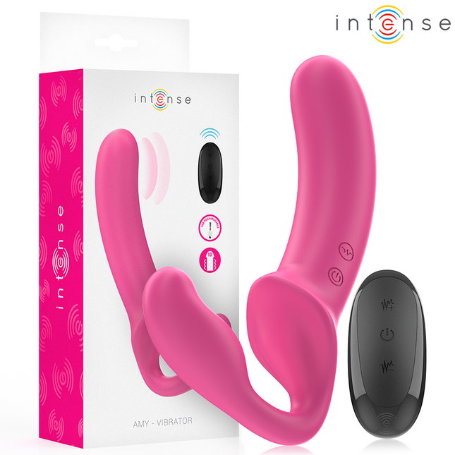 INTENSE - AMY DOUBLE VIBRATEUR 20 CM ROSE TÉLÉCOMMANDE by INTENSE REMOTE CONTROL