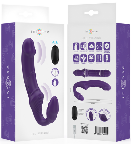 INTENSE - JILL DOUBLE VIBRATEUR 20 CM VIOLET TÉLÉCOMMANDE by INTENSE REMOTE CONTROL