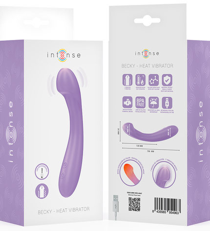 INTENSE - BECKY VIBRATEUR 19 CM CHAUFFANT 7 VIBRATIONS VIOLET by INTENSE HIGH TECH