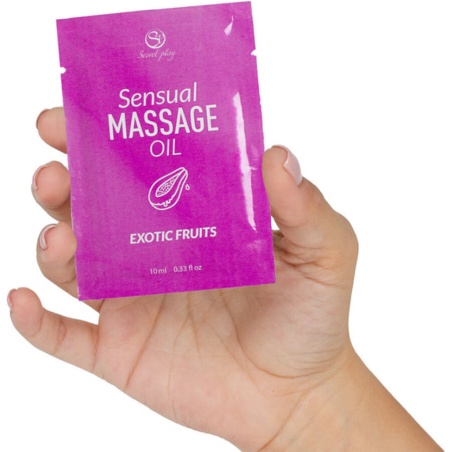 SECRETPLAY - HUILE DE MASSAGE MONODOSE AUX FRUITS EXOTIQUES 10 ML by SECRETPLAY COSMETIC