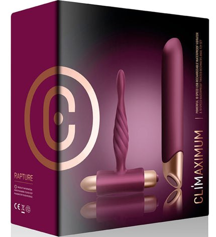 CLIMAXIMUM - KIT RAPTURE VIBRATEUR CLASSIQUE + PLUG ANAL DÉBUTANT by CLIMAXIMUM