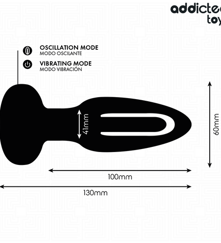 ADDICTED TOYS - PLUG ANAL AVEC LANGUE VIBRANTE ET TÉLÉCOMMANDE by ADDICTED TOYS