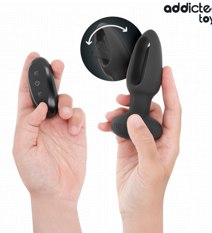 ADDICTED TOYS - PLUG ANAL AVEC LANGUE VIBRANTE ET TÉLÉCOMMANDE by ADDICTED TOYS