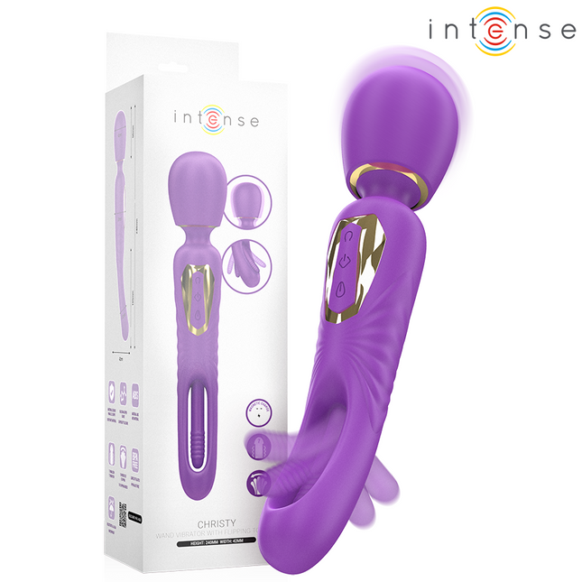 INTENSE - BAGUETTE VIBRANTE CHRISTY AVEC LANGUE QUI TOURNE by INTENSE HIGH TECH