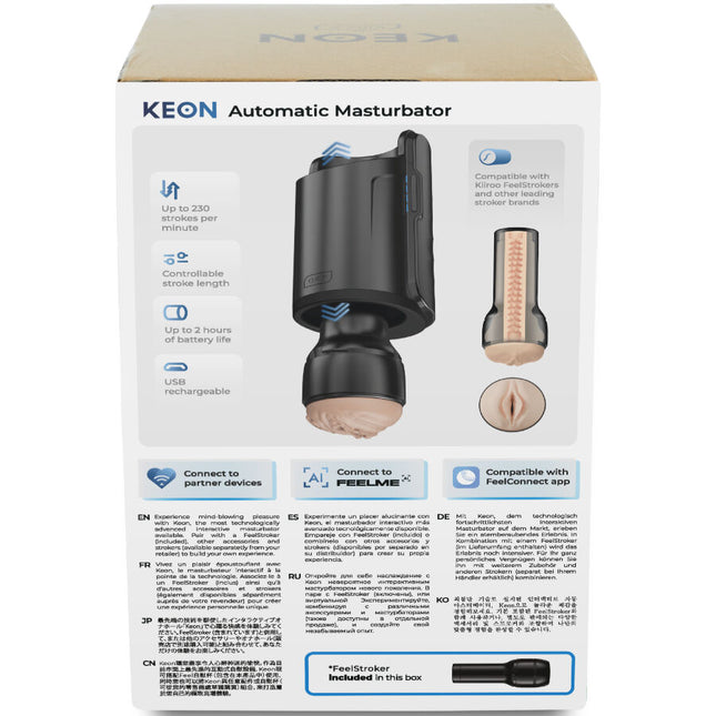 KIIROO - KEON WIFI COMBO MASTURBATEUR AUTOMATIQUE + FEEL STROKER by KIIROO